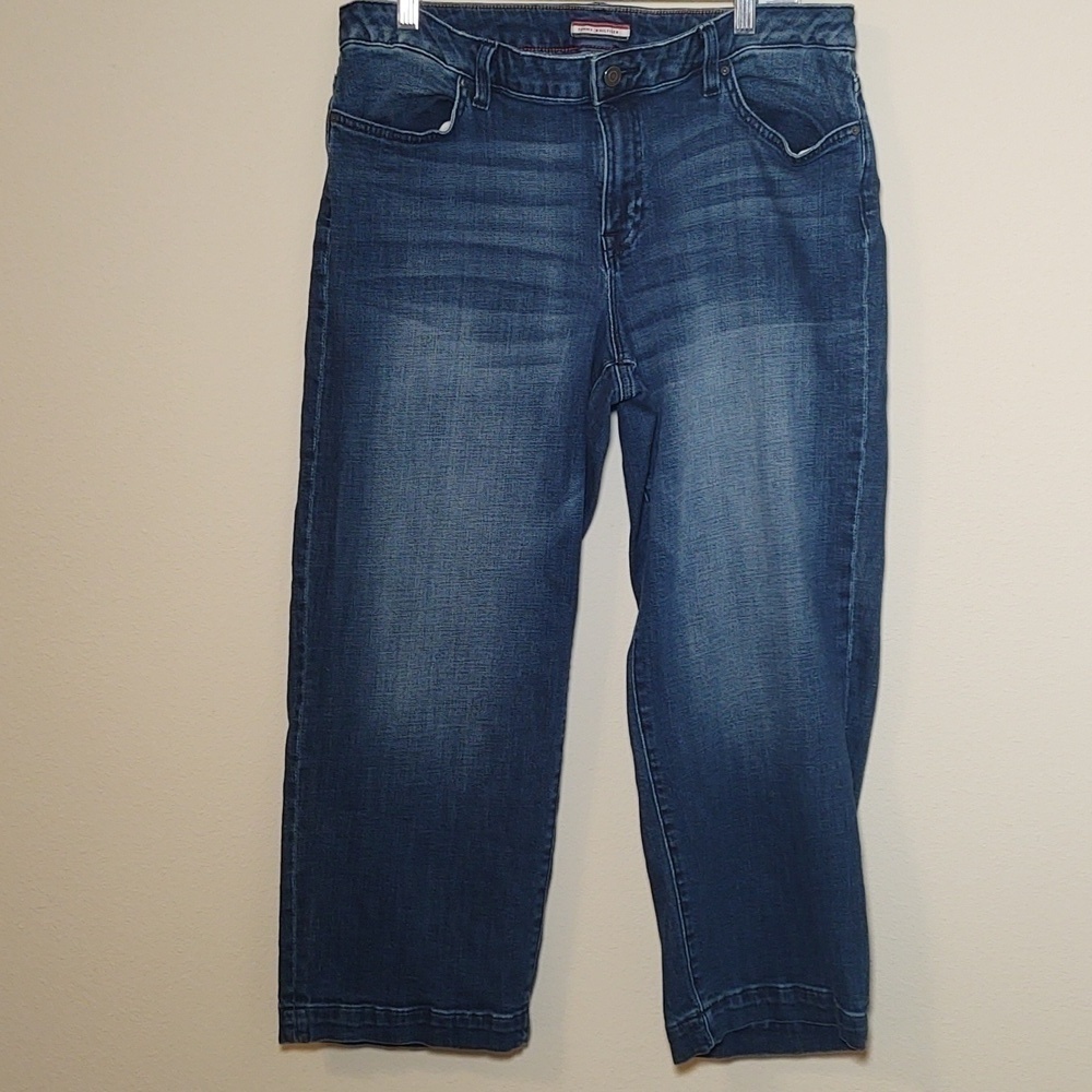 Tommy Hilfiger Women's Wide Leg Crop Jeans